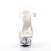 Pleaser - ECLIPSE608 Sandale à bride à la cheville, Pole dance chaussures - Chaussures de pole dance - Transparent Product image